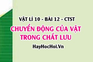 Sự rơi của vật trong chất lưu (không khí, nước, chất lỏng) Sự phụ thuộc của lực cản không khí vào hình dạng vật - Vật lí 10 Bài 12 CTST